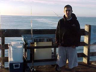 Ruben (Halibut King) ... caught 42 legal halibut during the 2001 season. He fishes primarily from a float tube in the Goleta Bay.